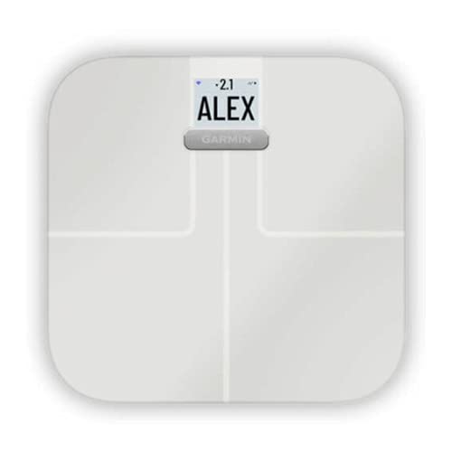 Garmin Index S2, Smart Scale with Wireless Connectivity, Measure Body Fat, Muscle, Bone Mass, Body Water% and More
