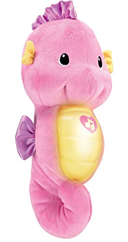 Fisher-Price SOOTHE & GLOW SEAHORSE PINK Plush Toys