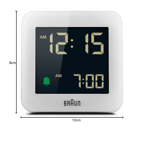 Braun Digital Alarm Clock White - BC09W