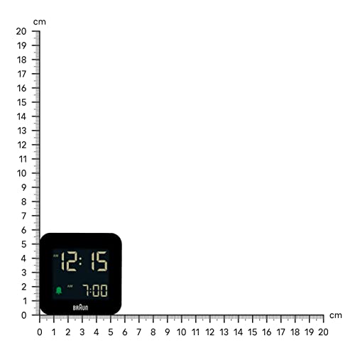 Braun Digital Travel Alarm Clock Black - BC08B