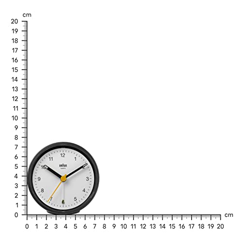 Braun Classic Analogue Alarm Clock Black - BC12B