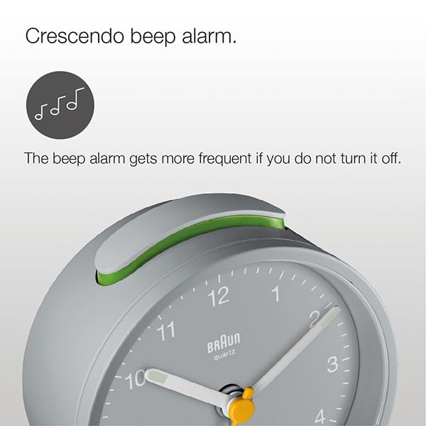 Braun Classic Analogue Alarm Grey - BC12G