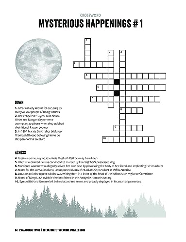 The Ultimate True Crime Puzzle Book: Over 100 Killer Activities for True Crime and Serial Killer Fanatics (Cryptograms, Crosswords, Brain Games, Word Searches, Trivia, Quizzes and Much More)