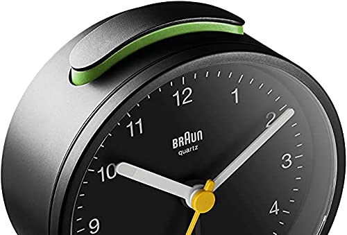 Braun Classic Analogue Alarm Clock Black - BC12B