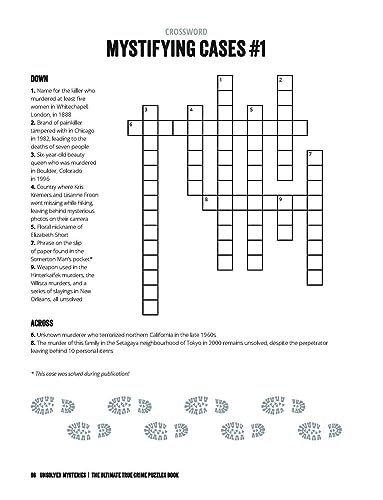 The Ultimate True Crime Puzzle Book: Over 100 Killer Activities for True Crime and Serial Killer Fanatics (Cryptograms, Crosswords, Brain Games, Word Searches, Trivia, Quizzes and Much More)