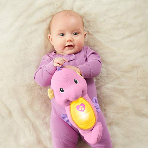 Fisher-Price SOOTHE & GLOW SEAHORSE PINK Plush Toys