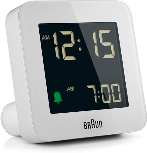 Braun Digital Alarm Clock White - BC09W