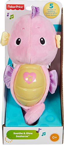 Fisher-Price SOOTHE & GLOW SEAHORSE PINK Plush Toys
