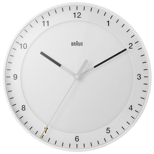 Braun Classic Large Analogue Wall Clock White - BC17W