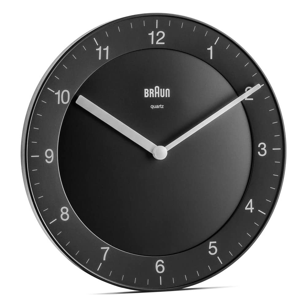 Braun Classic Analogue Wall Clock Black - BC06B