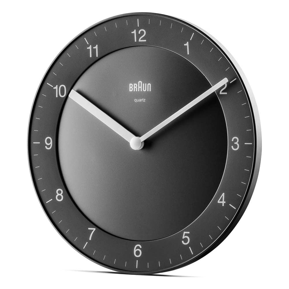 Braun Classic Analogue Wall Clock Black - BC06B