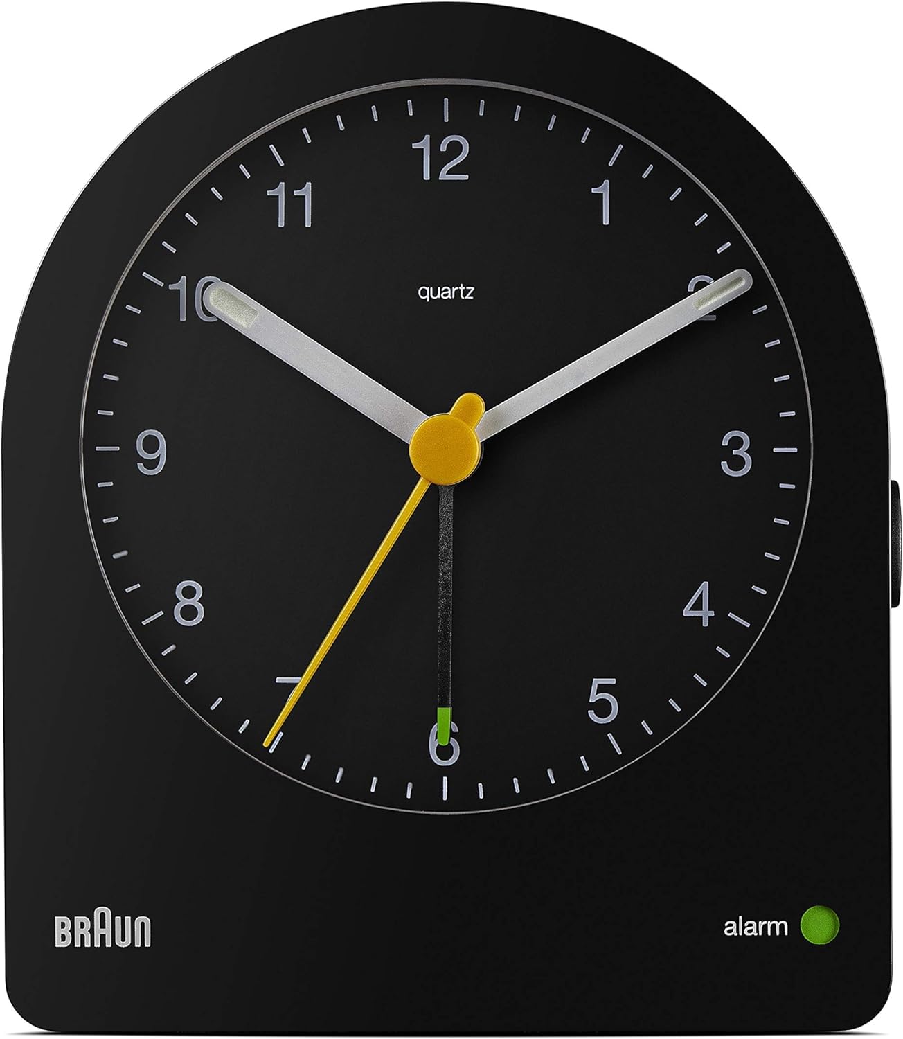 Braun Classic Analogue Alarm Clock Black - BC22B