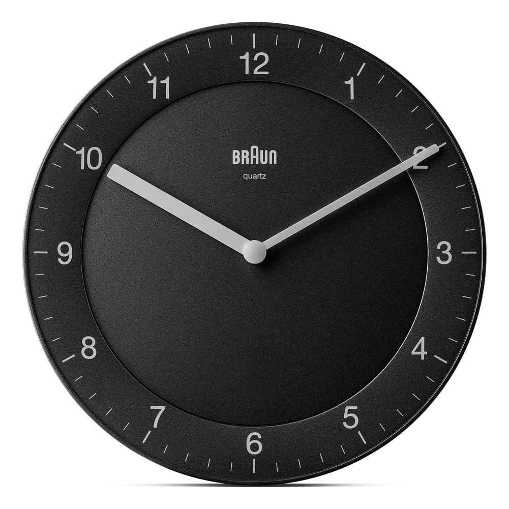 Braun Classic Analogue Wall Clock Black - BC06B