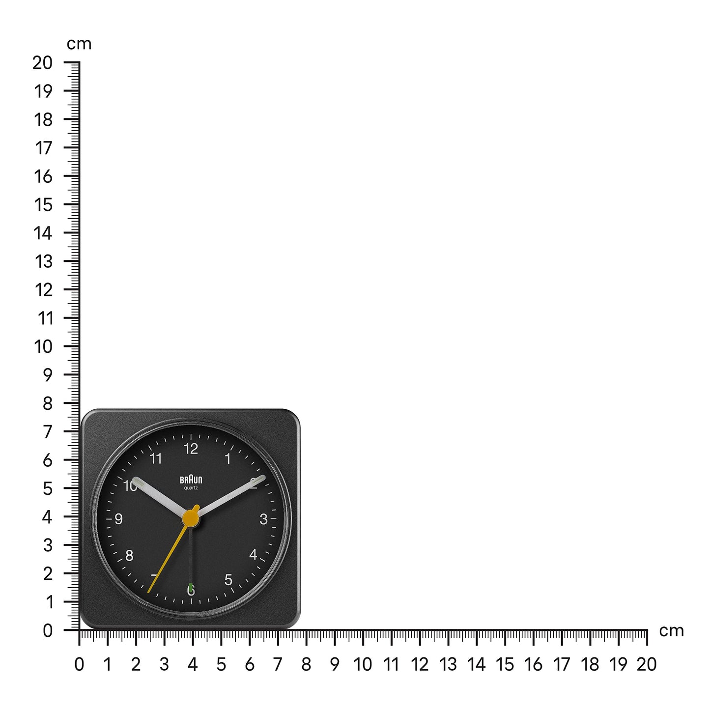 Braun Classic Analogue Alarm Clock Black - BC03B