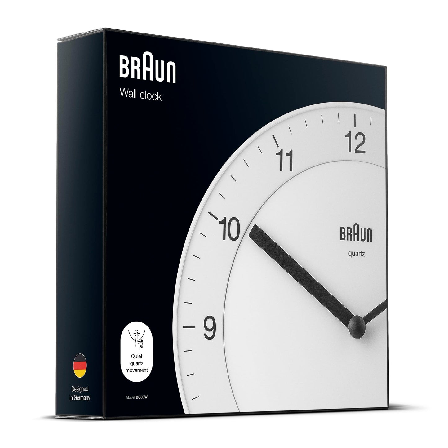 Braun Classic Analogue Wall Clock White - BC06W