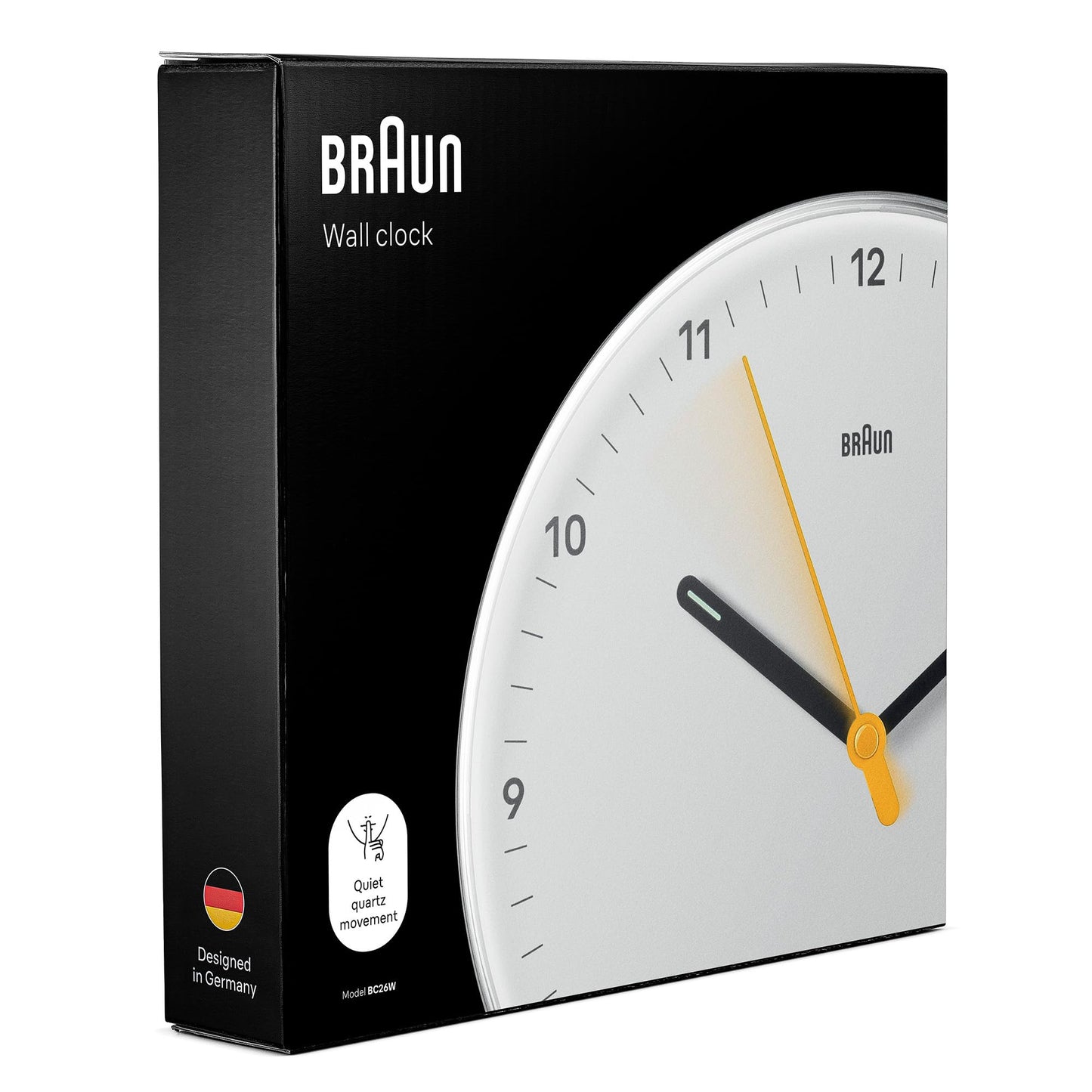 Braun Classic Analogue Wall Clock White - BC26W