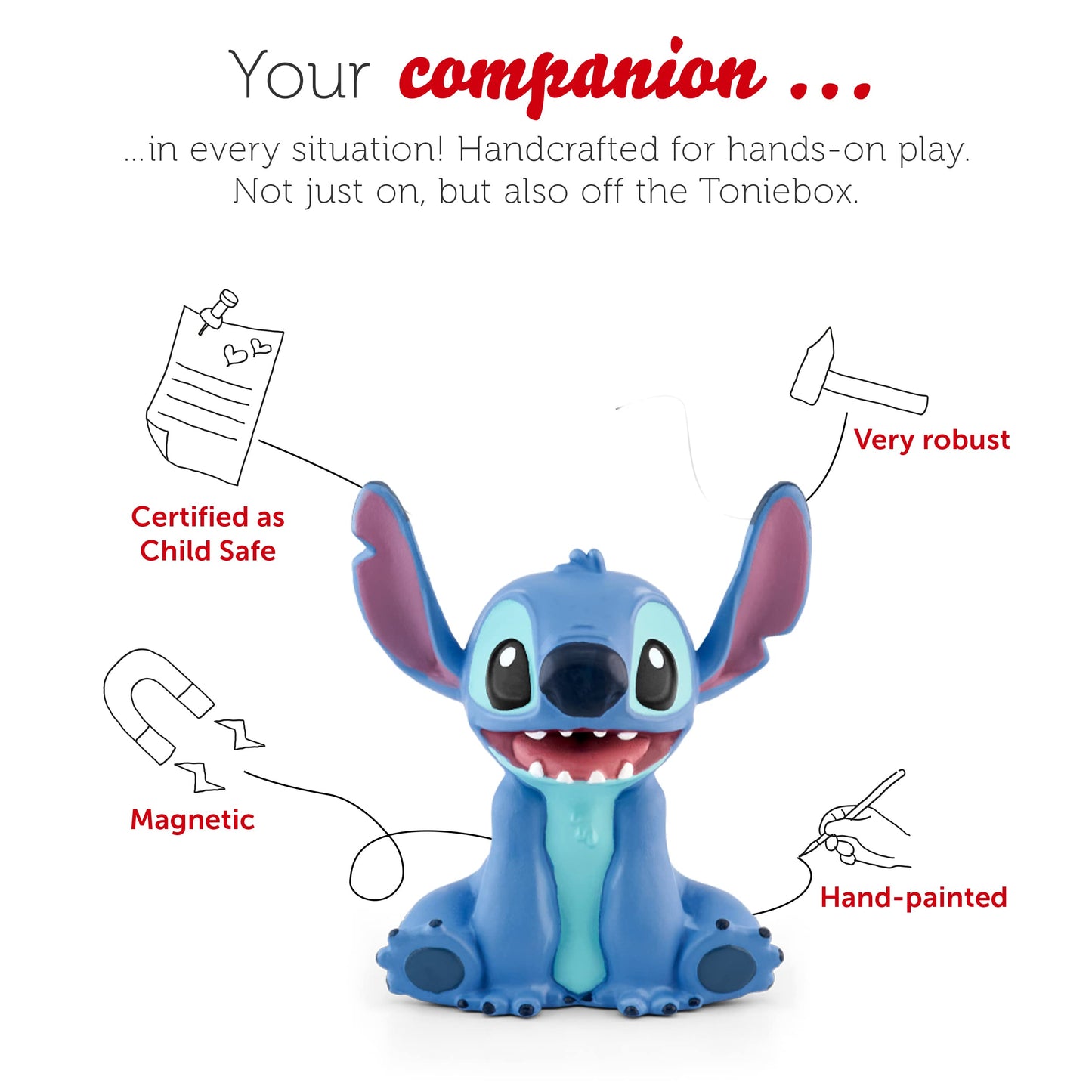 tonies Lilo and Stitch Audio Character - Stitch Disney Gifts, Disney Audiobooks for Children