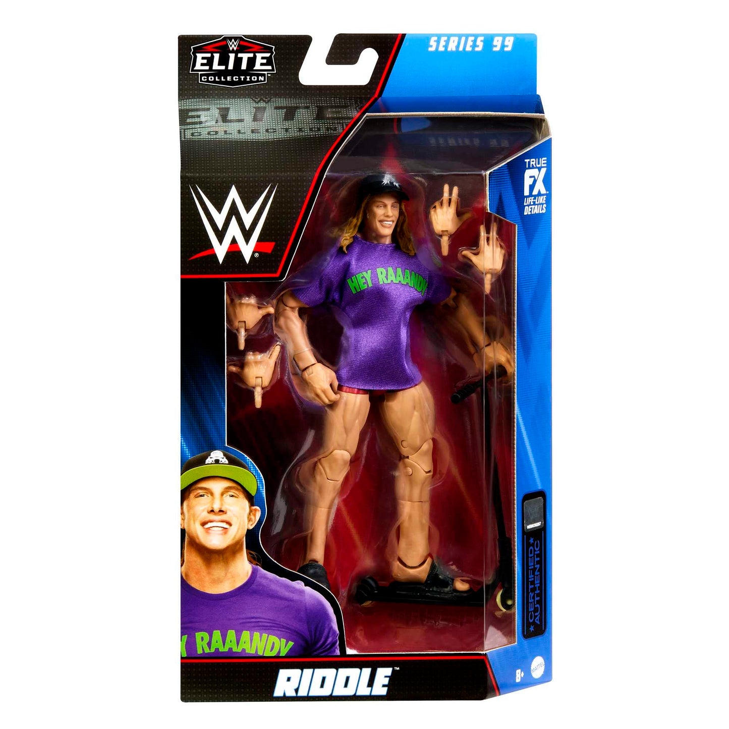WWE Action Figures | WWE Elite Riddle Figure with Accessories | Collectible Gifts, HKN74