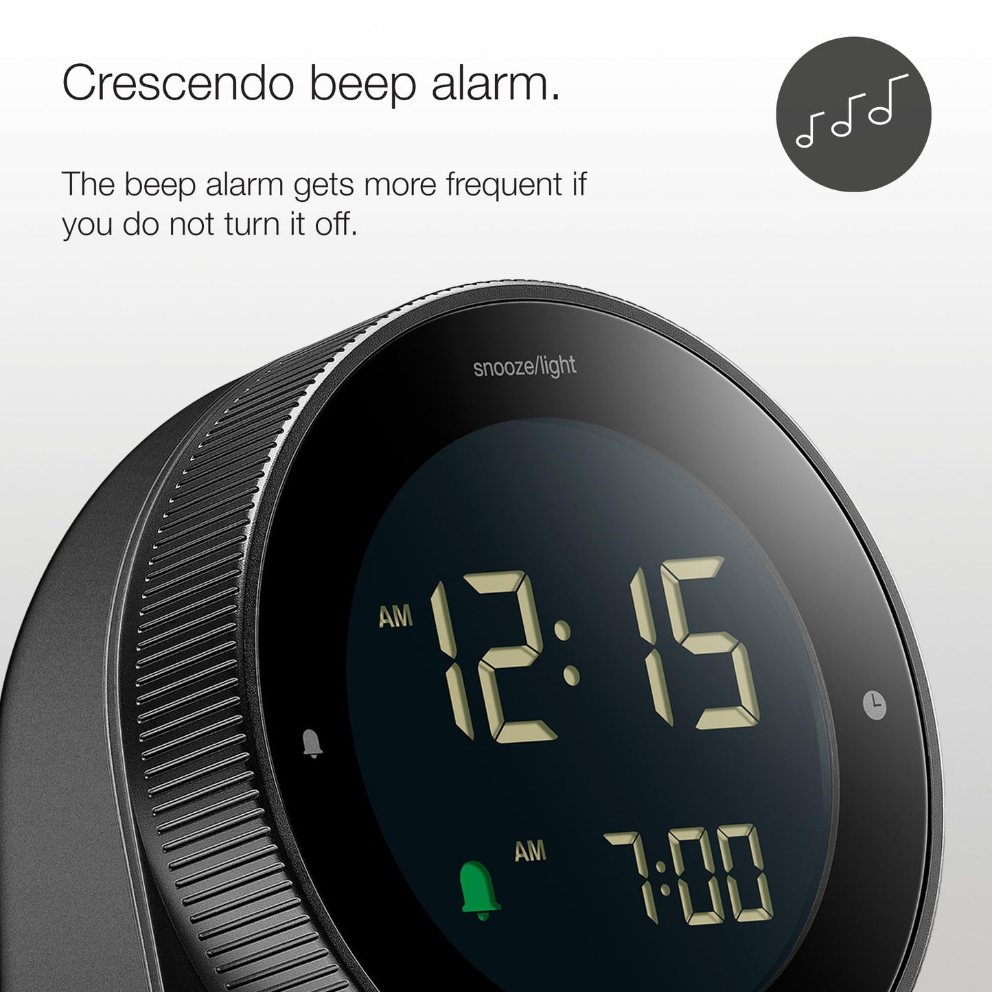 Braun Digital Alarm Clock Black - BC24B