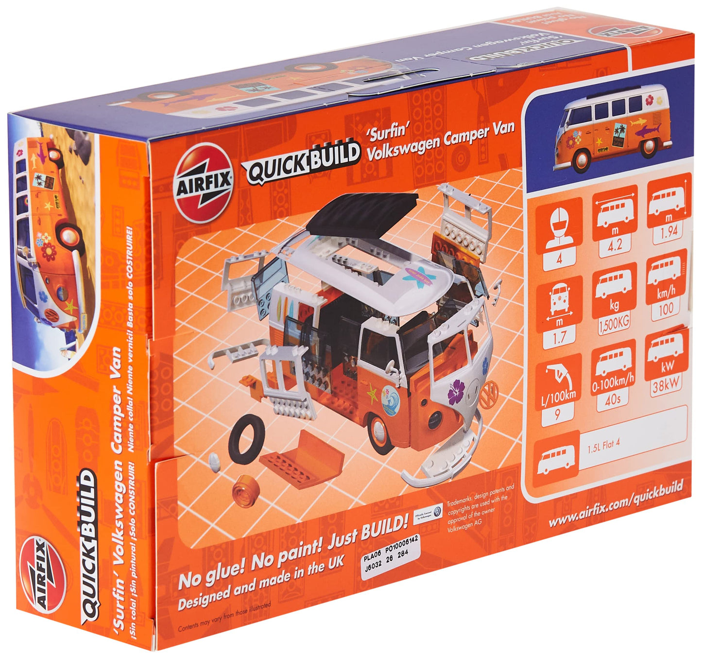 Airfix Quickbuild VW Camper Surfin' Volkswagen Model Kit